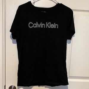 Calvin Klein  “The Performance” Black Tee w/Unique Logo Presentation Size XL